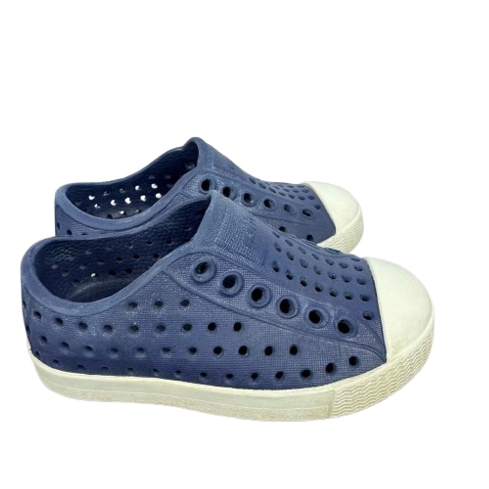 Native Jefferson Kids Toddler C5 Blue Slip On Water Shoes Summer Beach Casual